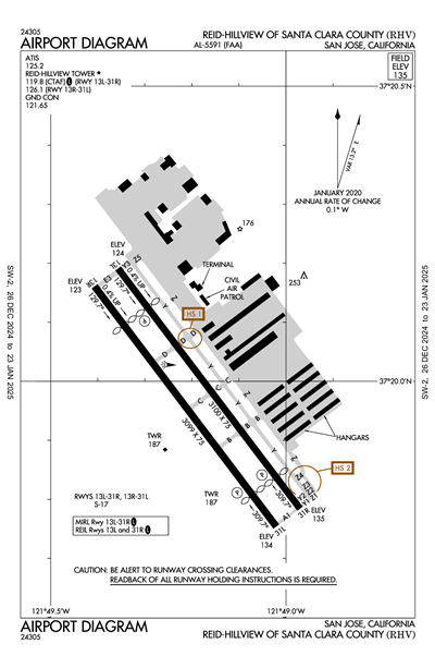 REID-HILLVIEW OF SANTA CLARA COUNTY - Airport Diagram