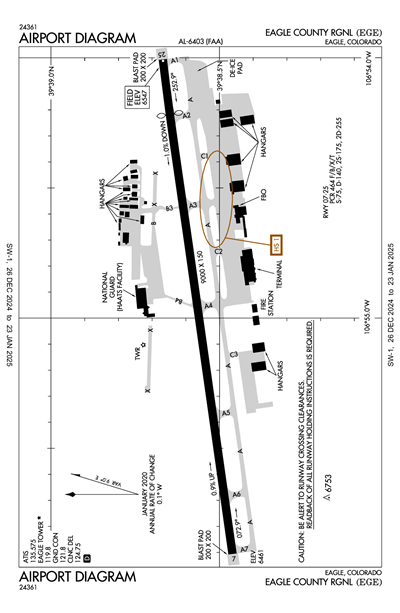 EAGLE COUNTY RGNL - Airport Diagram