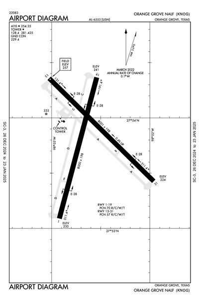 ORANGE GROVE NALF - Airport Diagram