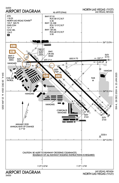 NORTH LAS VEGAS - Airport Diagram