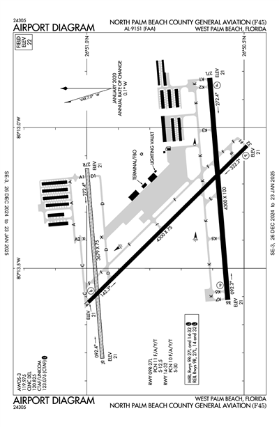 NORTH PALM BEACH COUNTY GENERAL AVIATION - Airport Diagram