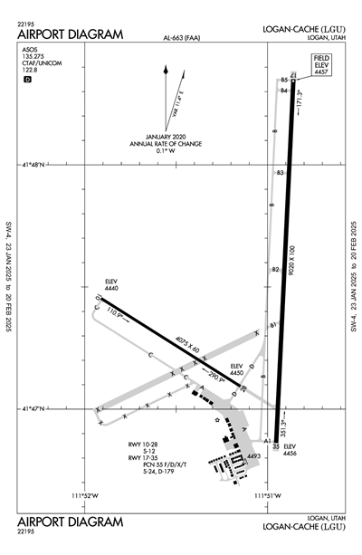 LOGAN-CACHE - Airport Diagram