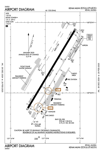 KENAI MUNI - Airport Diagram