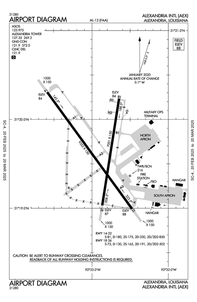 ALEXANDRIA INTL - Airport Diagram