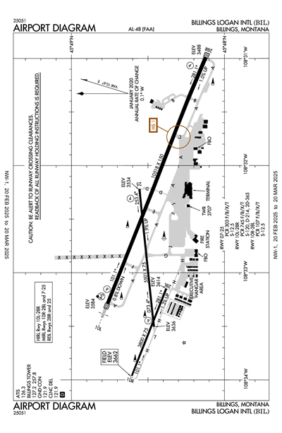 BILLINGS LOGAN INTL - Airport Diagram