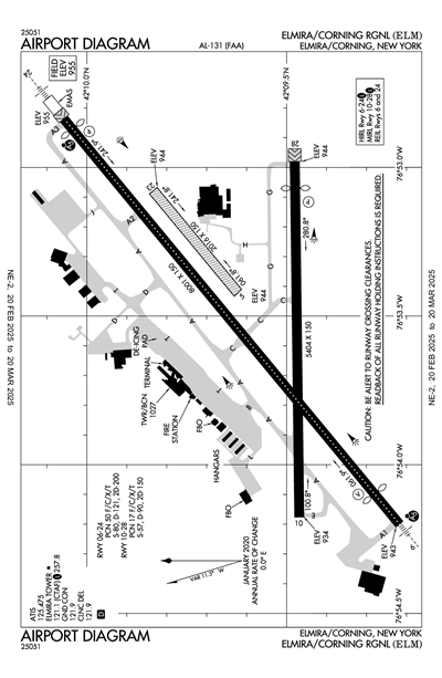 ELMIRA/CORNING RGNL - Airport Diagram