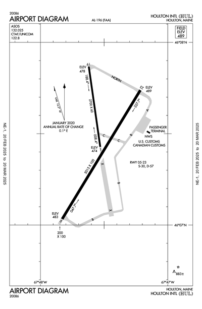 HOULTON INTL - Airport Diagram