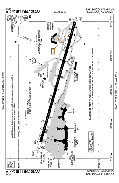 SAN DIEGO INTL - Airport Diagram