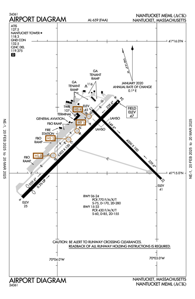 NANTUCKET MEML - Airport Diagram