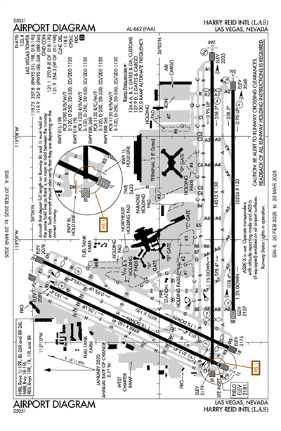 HARRY REID INTL - Airport Diagram