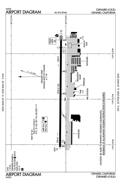 OXNARD - Airport Diagram