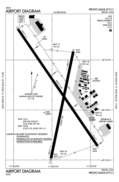 PROVO MUNI - Airport Diagram