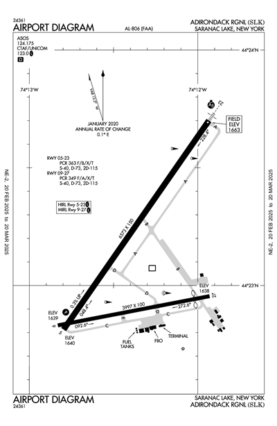 ADIRONDACK RGNL - Airport Diagram