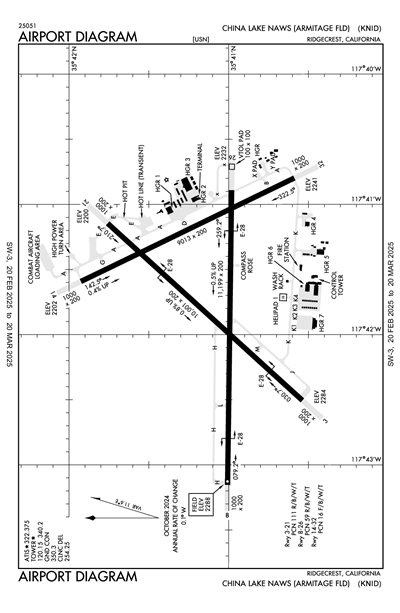 CHINA LAKE NAWS (ARMITAGE FLD) - Airport Diagram