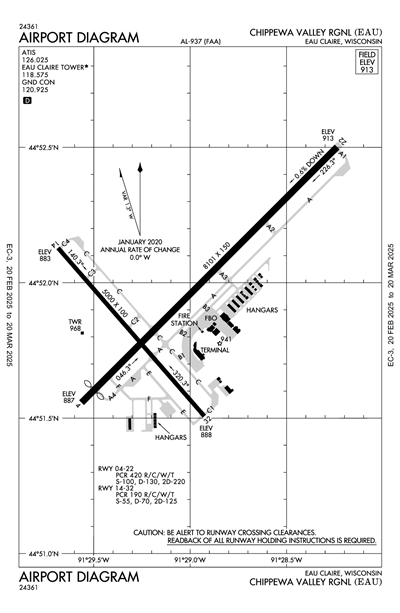 CHIPPEWA VALLEY RGNL - Airport Diagram