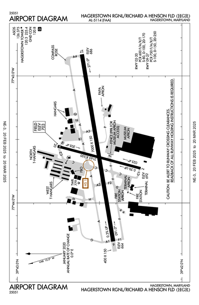 HAGERSTOWN RGNL/RICHARD A HENSON FLD - Airport Diagram