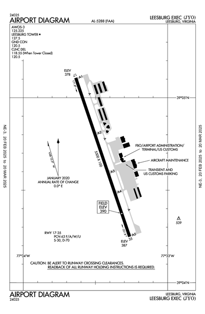 LEESBURG EXEC - Airport Diagram