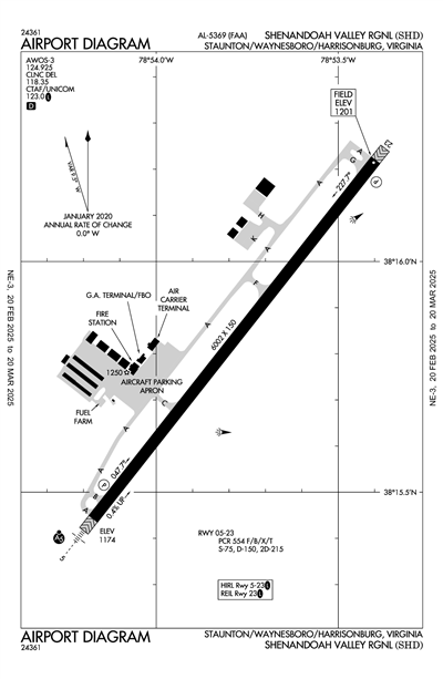 SHENANDOAH VALLEY RGNL - Airport Diagram