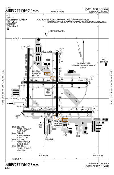 NORTH PERRY - Airport Diagram