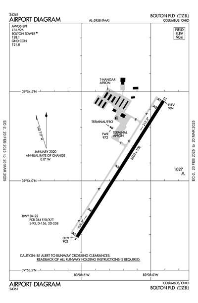 BOLTON FLD - Airport Diagram