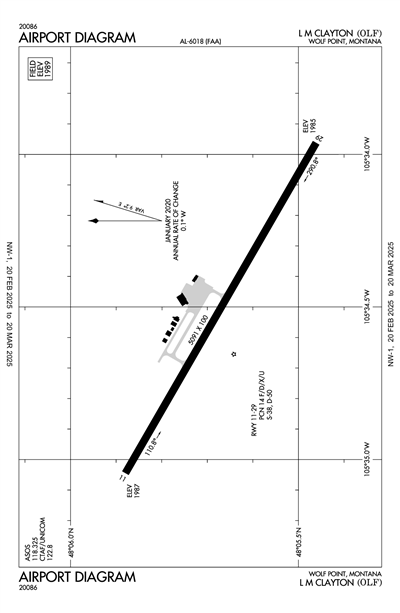 L M CLAYTON - Airport Diagram