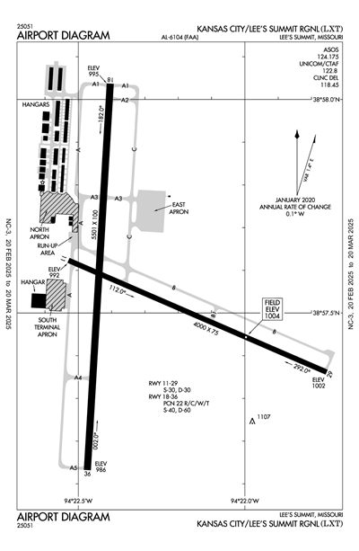 KANSAS CITY/LEE'S SUMMIT RGNL - Airport Diagram