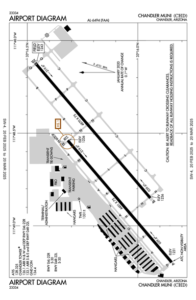 CHANDLER MUNI - Airport Diagram