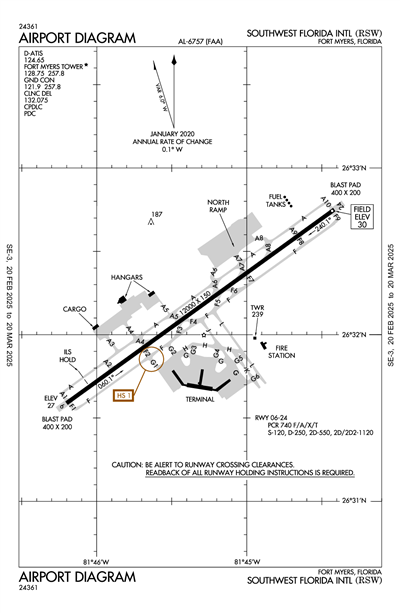 SOUTHWEST FLORIDA INTL - Airport Diagram