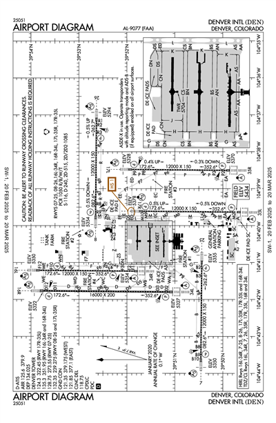 DENVER INTL - Airport Diagram