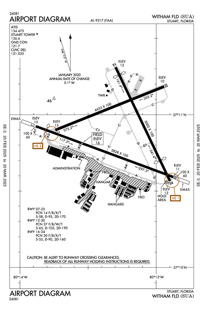 WITHAM FLD - Airport Diagram